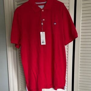 NWT Southern Tide Red Polo Shirt- size M